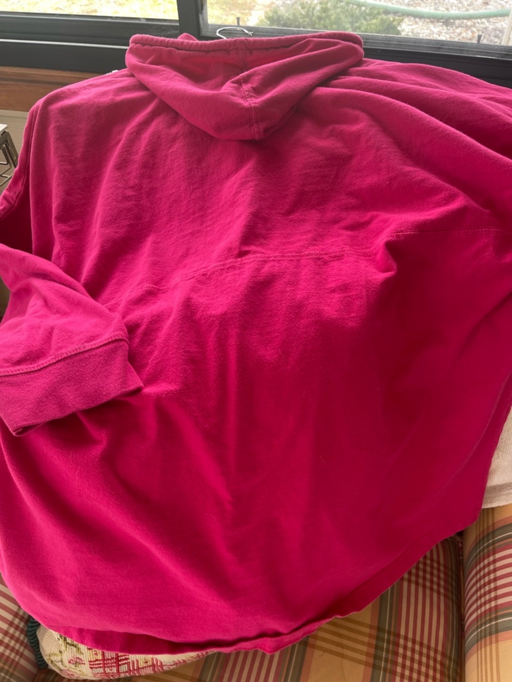J. America Hot Pink Hoodie with Drawstring - Picture 7 of 9